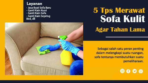 tips merawat sofa kulit rev